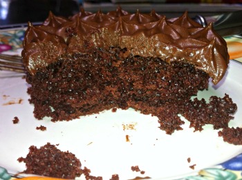 Double chocolate cake from Marie Callender.