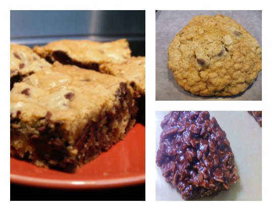 Collage of chocolate cookies made with recipes listed on this page.