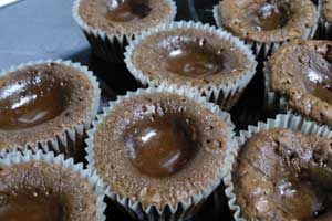 Batch of lava cakes.