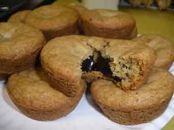 Batch of molten deep dish cookies.