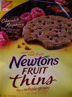 Package of Newtons Chocolate Raspberry  Cookies