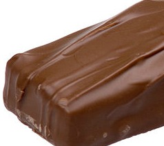 A piece of semisweet chocolate candy.  Source:WikimediaCommons