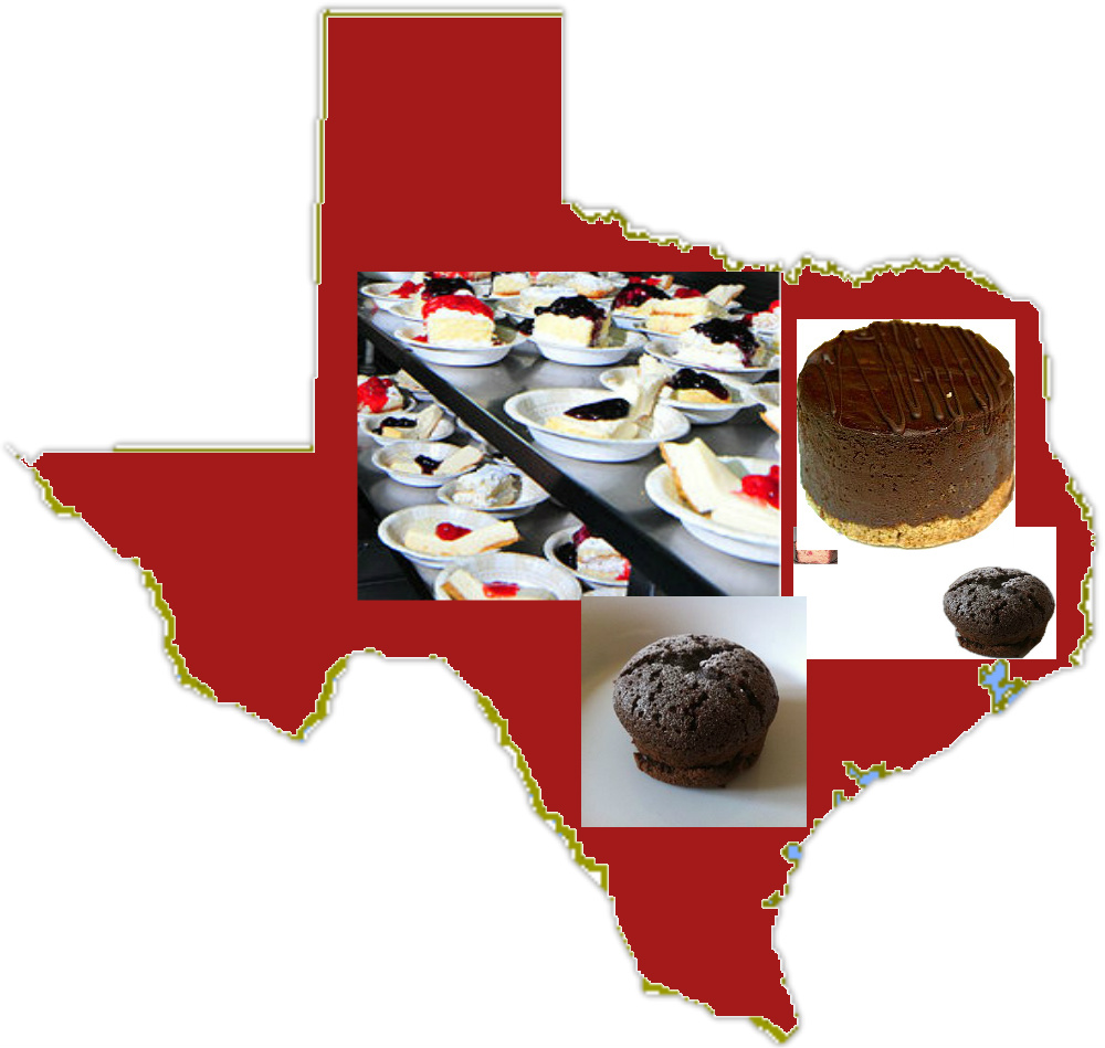 State of Texas chocolate desserts.