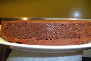 Flourless chocolate cake.