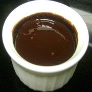 Dark chocolate syrup homemade.